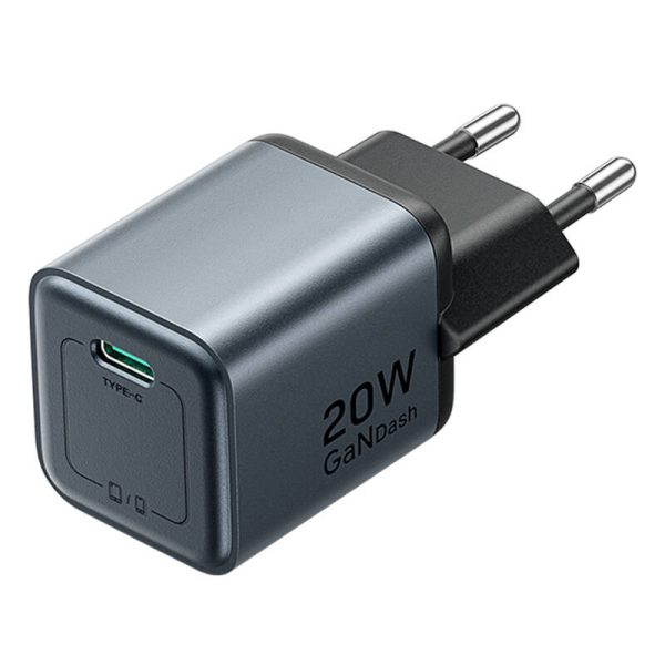 GaN Vention USB-C 20W Charger + USB-C-L 1m Cable (Gray) - Image 3