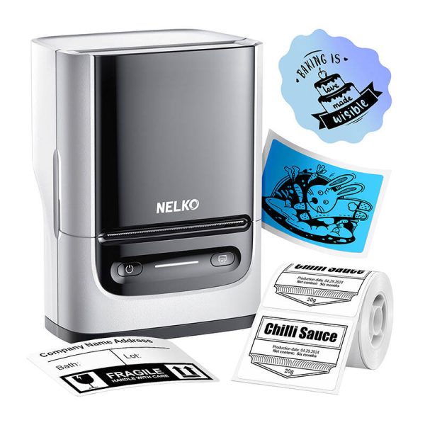 Nelko PM220 thermal label printer (white) - Image 3