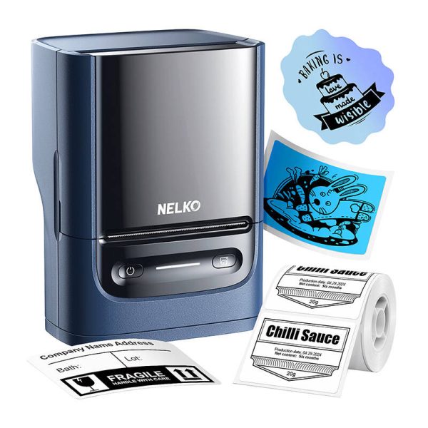 Nelko PM220 thermal label printer (blue) - Image 3