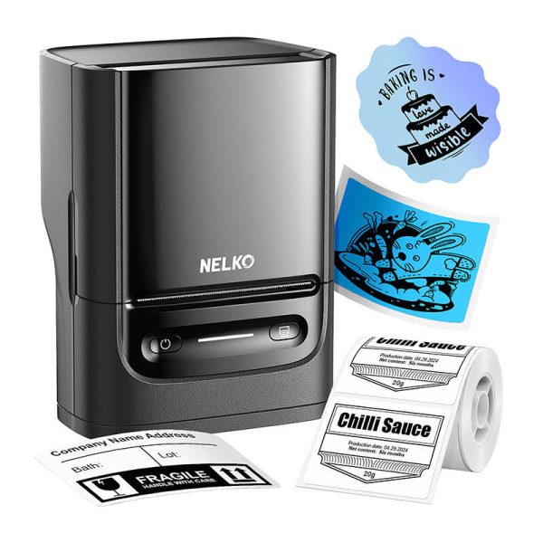 Nelko PM220 thermal label printer (black) - Image 3