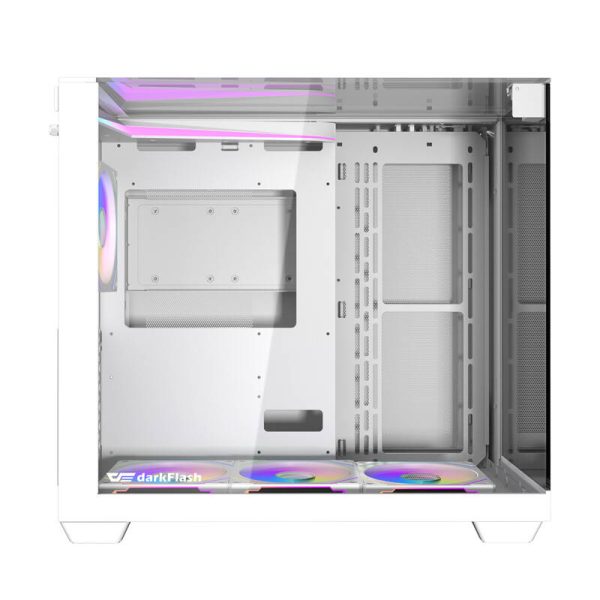 Darkflash TH285 computer case (white) + 4 fans - Image 3
