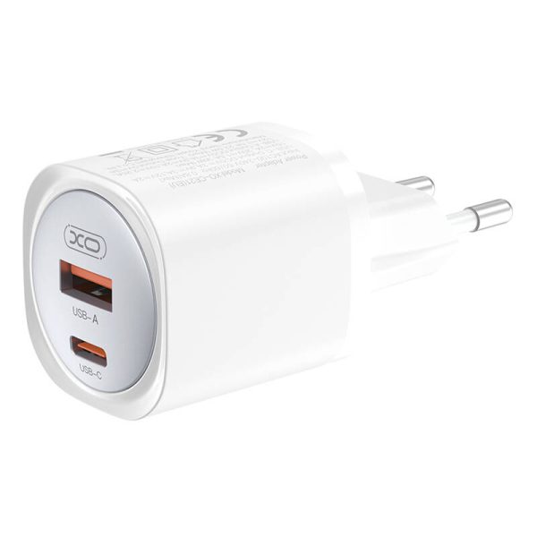 Wall charger XO CE21, 30W, GaN, 1x USB-C, 1x USB-A - Image 2