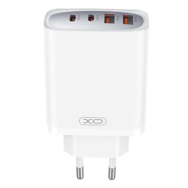 Wall charger XO CE22, 45W, GaN, 2x USB-C, 2x USB-A - Image 2