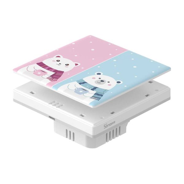 Decorative cover / cap for T5 SONOFF Cartoon 2C touch switch - Image 2