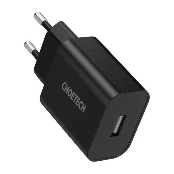 Choetech Q5002 12W USB-A power charger (black) - Image 2