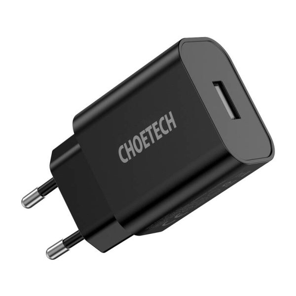 Choetech Q5002 12W USB-A power charger (black) - Image 3