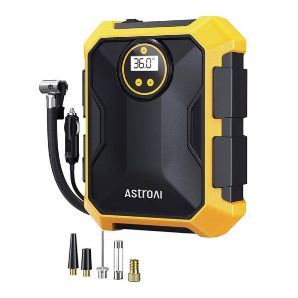 AstroAI CZK-3674 12V DC 100PSI Air Compressor (Yellow) — изображение 2