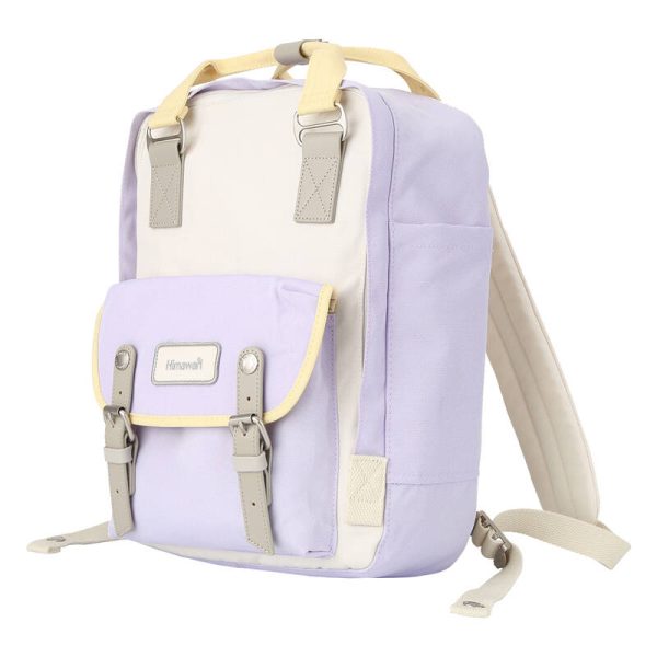 Himawari 194L 14'' laptop backpack (purple and sand) - Image 2