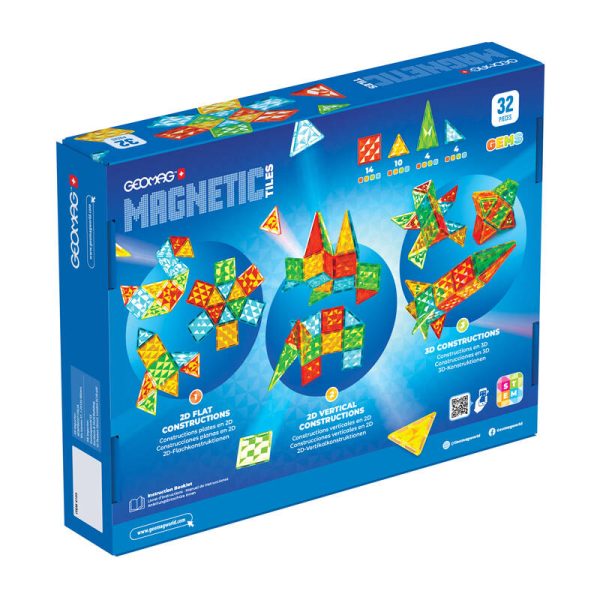 Geomag Gems Rocket 32 magnetic tiles - Image 2