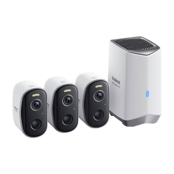 N1 Baseus 2K outdoor camera set of 3 (white) - Image 2