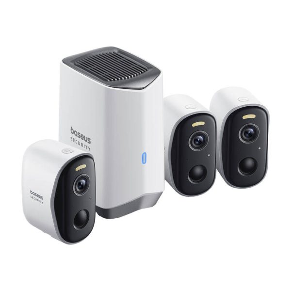 N1 Baseus 2K outdoor camera set of 3 (white) - Image 3