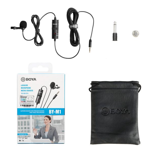 Microphone Krawatowy BOYA BY-M1 DSLR Lavalier microphone - Image 3