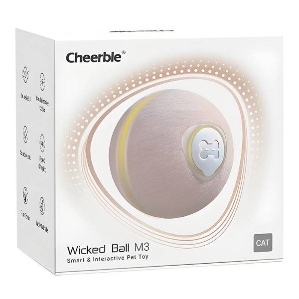 Interactive Animal Cheerble Wicked Ball M3 (beige) - Image 3