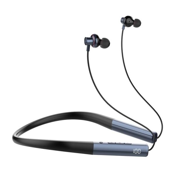LDNIO N01 wireless neckband headphones (dark blue) - Image 4