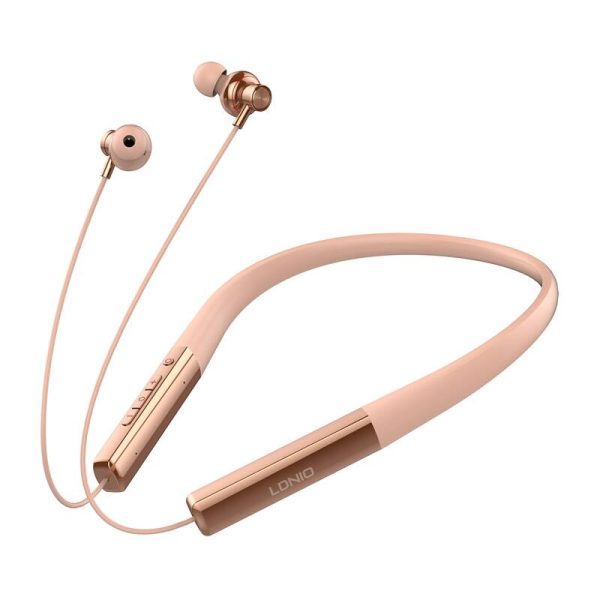 LDNIO N01 wireless neckband headphones (rose gold) — изображение 2