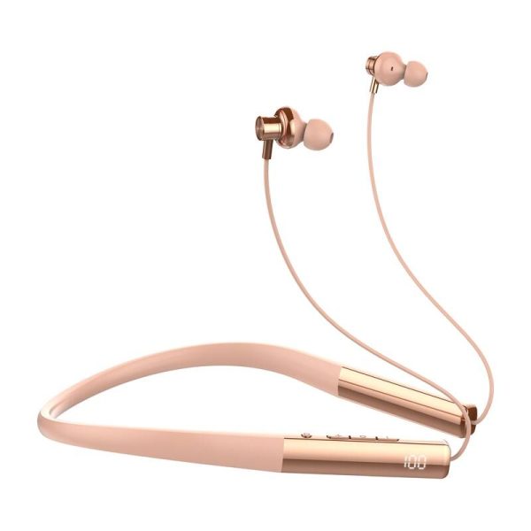 LDNIO N01 wireless neckband headphones (rose gold) — изображение 4