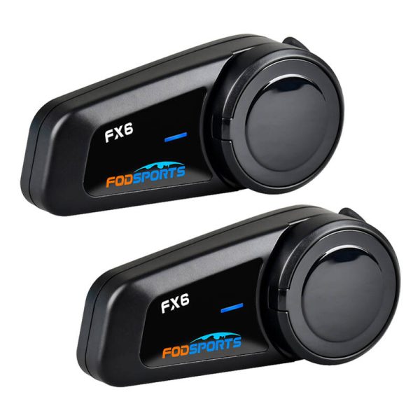 Fodsports FX6 motorcycle intercom two-pack (black) - Image 3