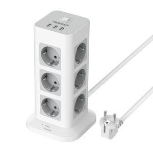 Tessan TS-TPS04-DE power strip (white)