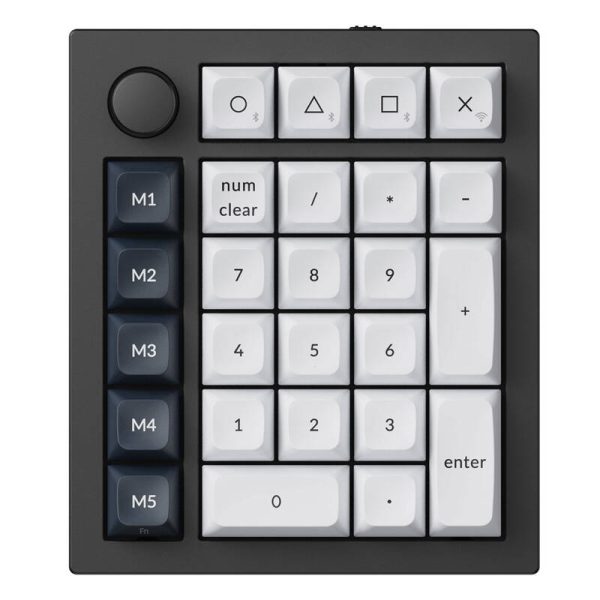 Keychron Q0 Max RGB Wireless Numeric Keyboard, Red Switch (Black) [Q0M-M1].