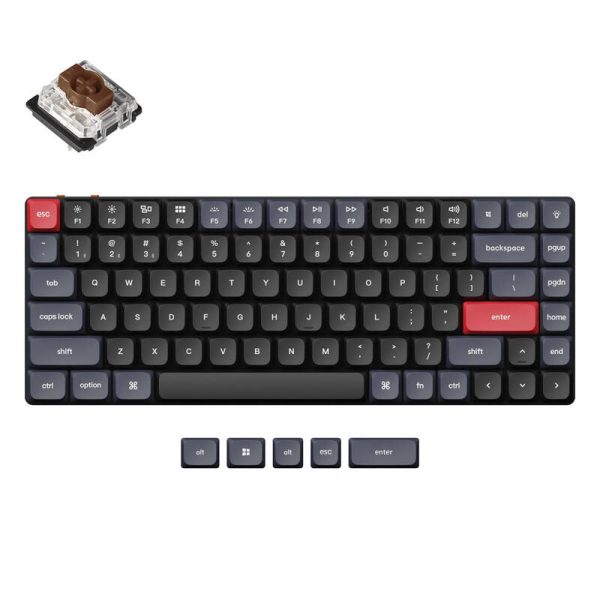Keychron K3 Pro Brown Switch Wireless Low Profile Mechanical Keyboard (Black) [K3P-A3]. - Image 2