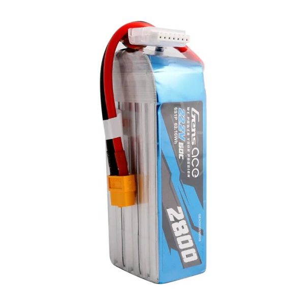 Lipo Gens ace 2800mAh 22.2V 60C 6S1P battery with XT60 connector - Image 2
