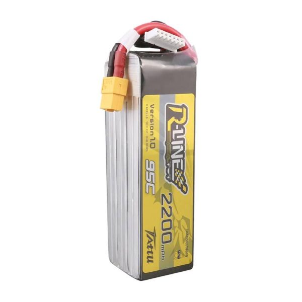 Lipo Tattu R-Line 22.2V 2200mAh 6S 95C battery with XT60 connector - Image 2