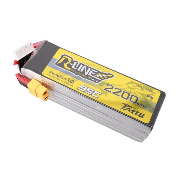 Lipo Tattu R-Line 22.2V 2200mAh 6S 95C battery with XT60 connector - Image 4