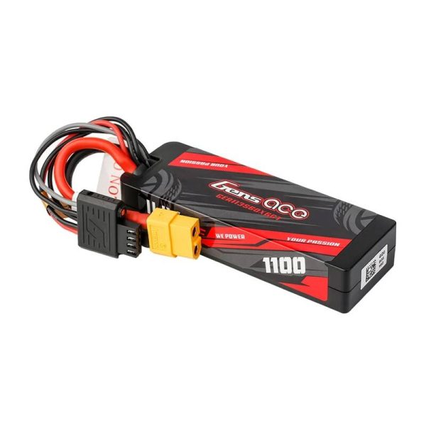 Lipo Gens ace G-Tech 1100mAh 11.1V 3S1P 60C GRP-76 Hardcase Battery with XT60 Plug - Image 4