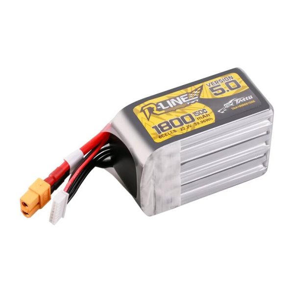Lipo Tattu R-Line Version 5.0 1800mAh 22.2V 150C 6S battery with XT60 connector — изображение 3