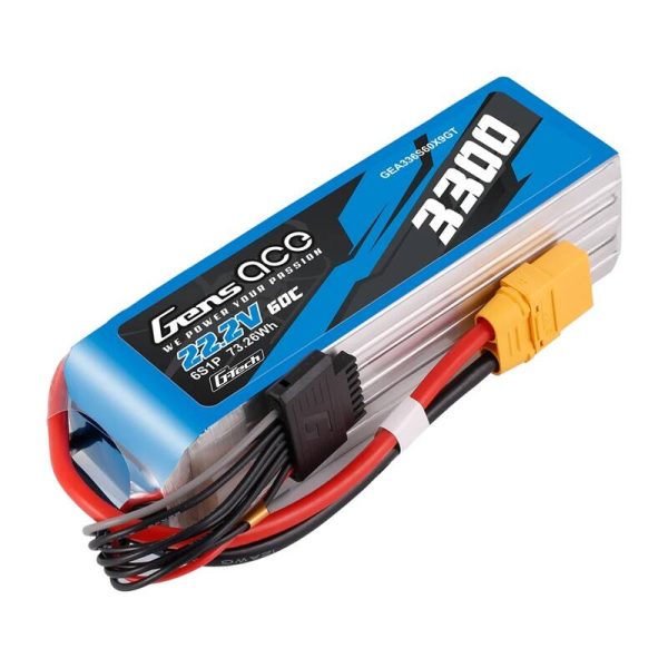 Accumulator Lipo Gens Ace G-Tech 3300mAh 22.2V 60C 6S1P XT90 - Image 3