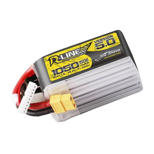 Lipo Tattu R-Line Version 5.0 1050mAh 29.6V 8S 150C battery with XT60 connector - Image 4