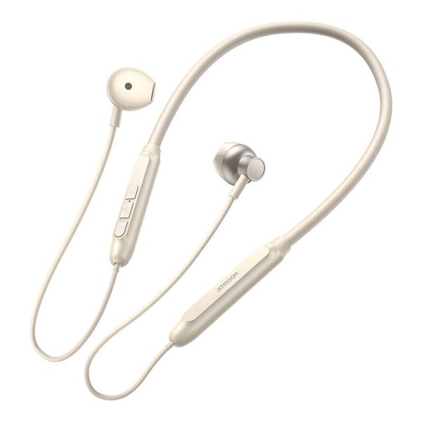 Joyroom JR-D8 wireless neckband headphones (cream white) - Image 2