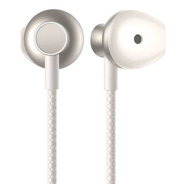 Joyroom JR-D8 wireless neckband headphones (cream white) - Image 4