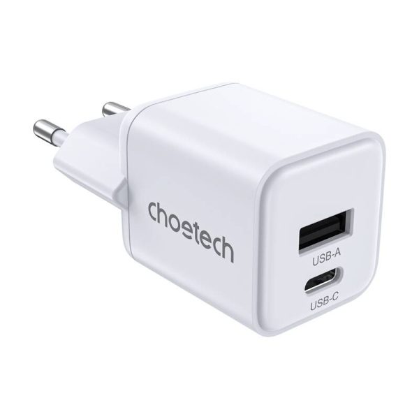 Wall Charger Choetech PD30W Dual ports 1C1A (White) — изображение 2