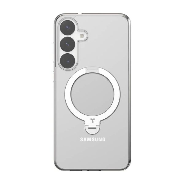 Torras Ostand Spin Series phone case for Samsung S25 (transparent) - Image 2