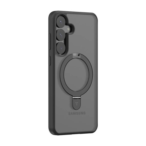 Torras Ostand Series phone case for Samsung S25 (black) - Image 2