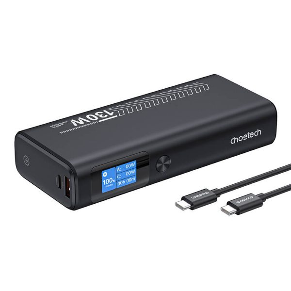 Power Bank Choetech B702 20000mAh PD100W 2C1A (Grey) - Image 3