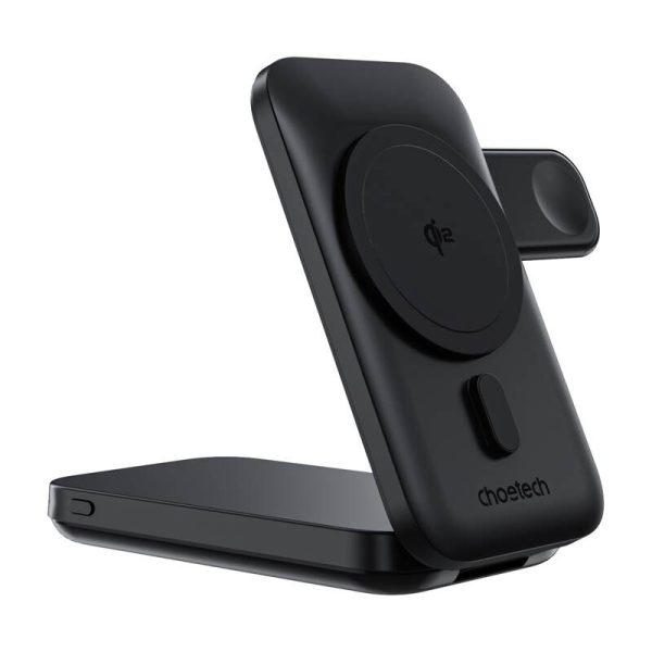 3in1 Mag Charger Holder Choetech B750 10000mAh Qi2 (Black) - Image 2