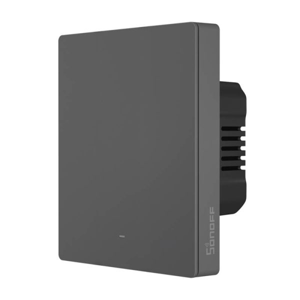 Smart WiFi wall switch SONOFF M5-1C-80 (1-channel, for frame, graphite) - Image 2