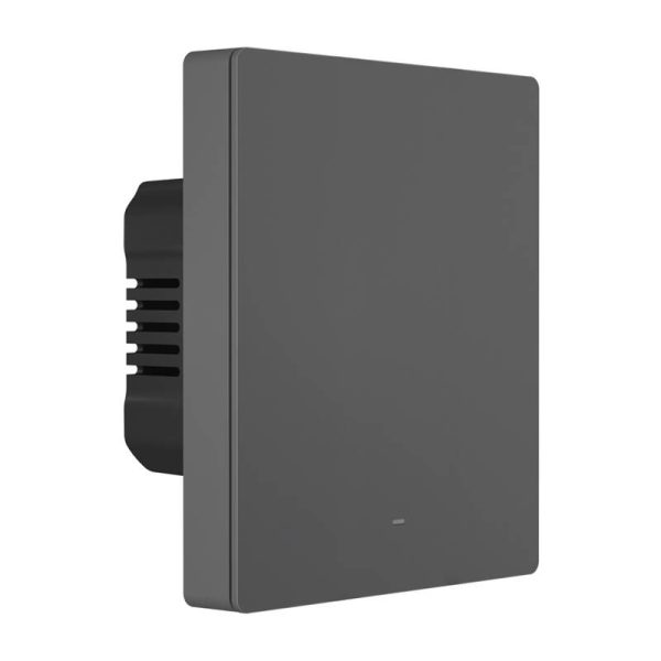 Smart WiFi wall switch SONOFF M5-1C-80 (1-channel, for frame, graphite) - Image 3