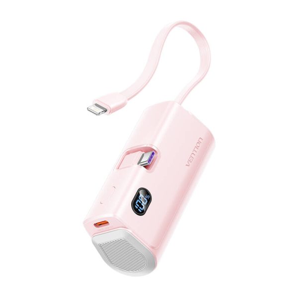 Powerbank Vention LED display 4800mAh 22.5W FHQP0 (pink) - Image 2