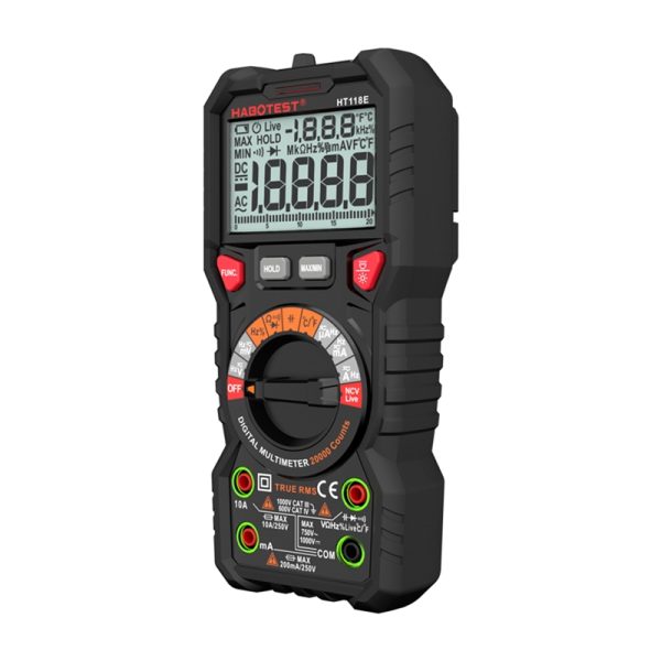 Habotest HT118E Universal Digital Multimeter True RMS NCV - Image 3