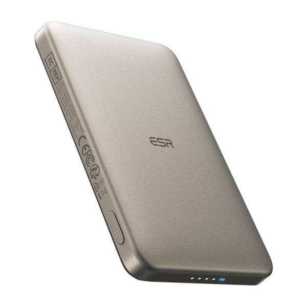 ESR Qi2 MagSlim 5000 mAh magnetic powerbank (sand) - Image 2
