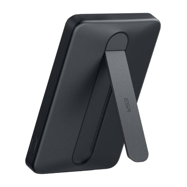 ESR Qi2 MagSlim 5000 mAh magnetic powerbank with stand (black) - Image 2
