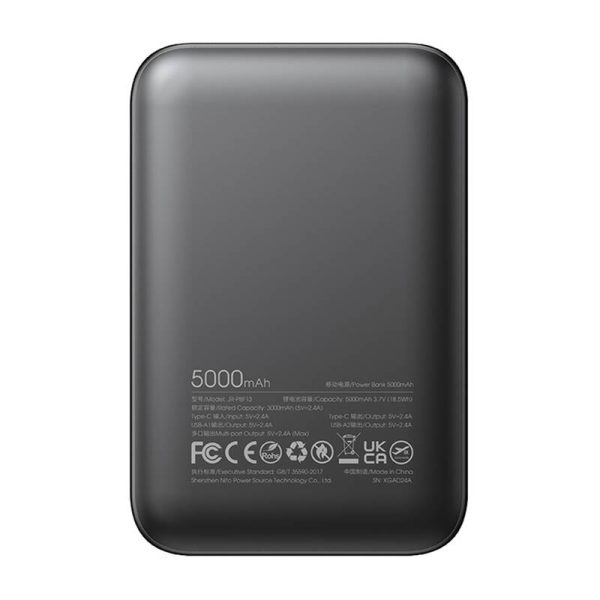 Joyroom Powerbank JR-PBF13; 2.4A LED, 5000mAh (black) — изображение 3
