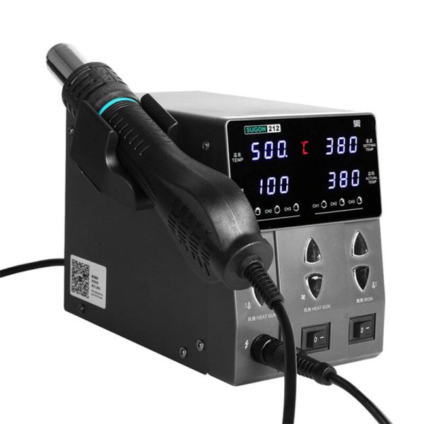SUGON 212 Hot Air Soldering Station + T12 Cob Soldering Machine - Image 3