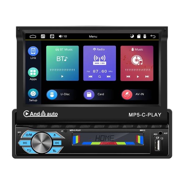 Car monitor 7" Podofo A3012 Carplay&Android Auto, — изображение 2