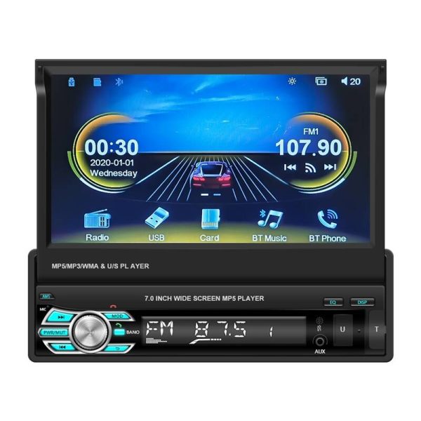 Car monitor 7'' Podofo A3503 Carplay&Android Auto — изображение 2