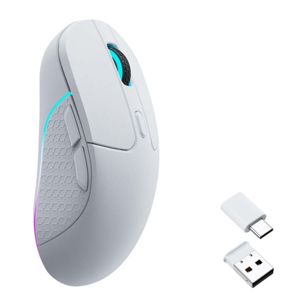 Keychron M3 RGB 1000Hz Wireless Gaming Mouse (White) [M3-A3]. — изображение 2