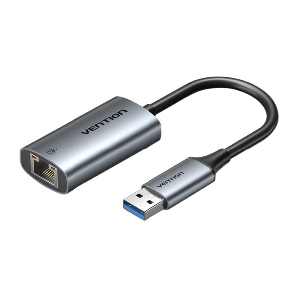 Adapter Vention USB-A + USB-C do Gigabit Ethernet 0.15m - Image 3